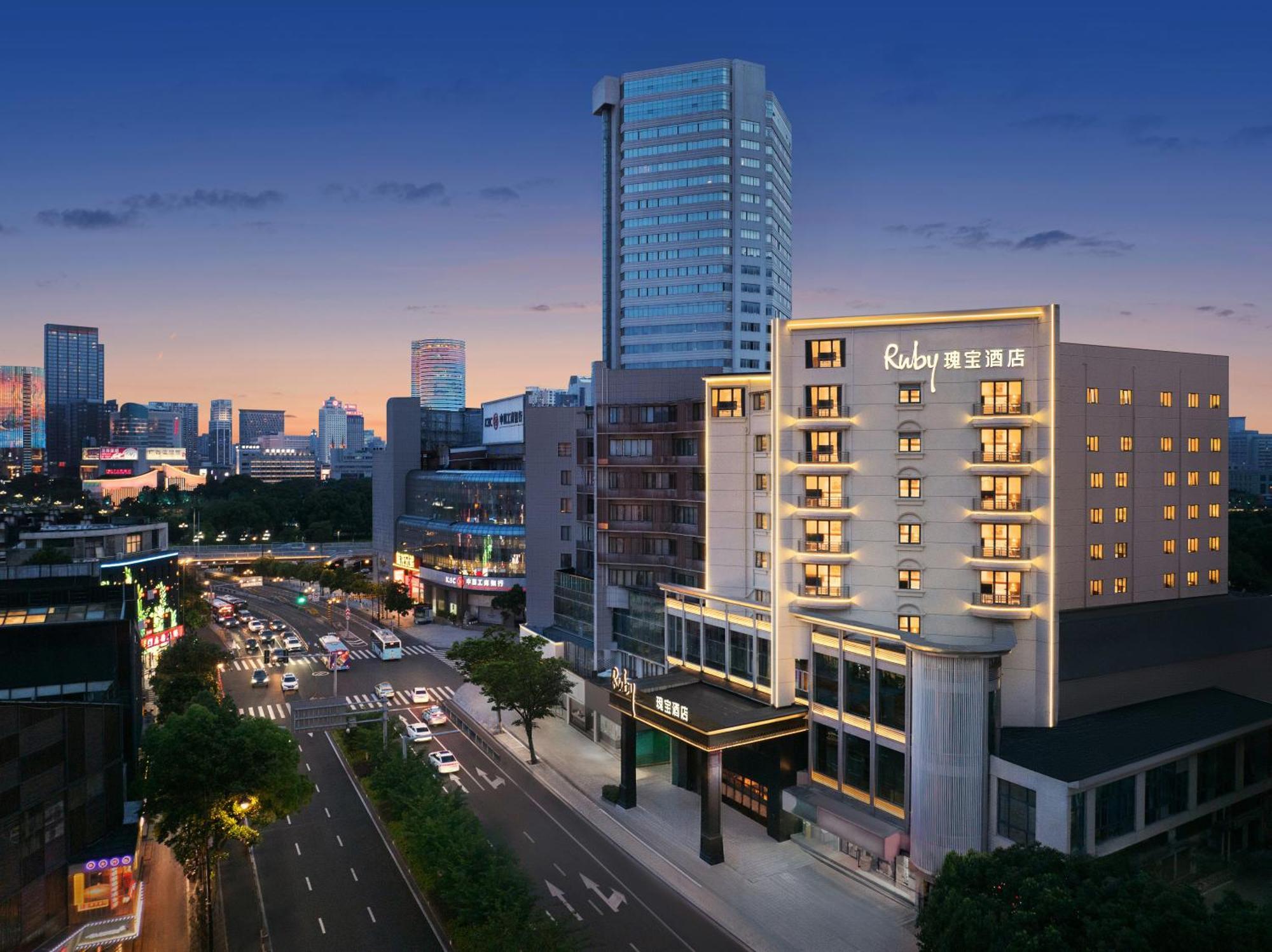 Ruby Bella Hotel Ningbo Old Bund Exterior foto